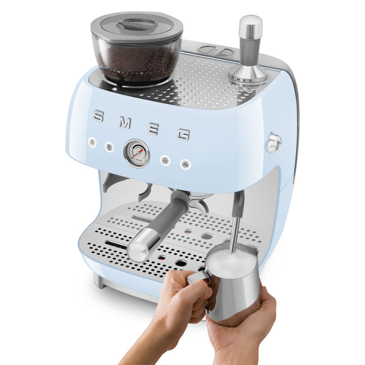 Machine à expresso avec moulin - Bleu Pastel