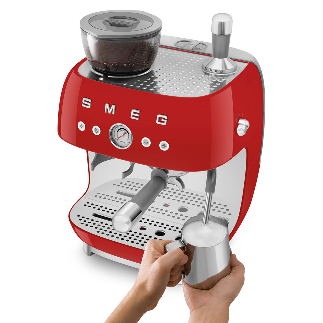 Machine à expresso avec moulin - Rouge