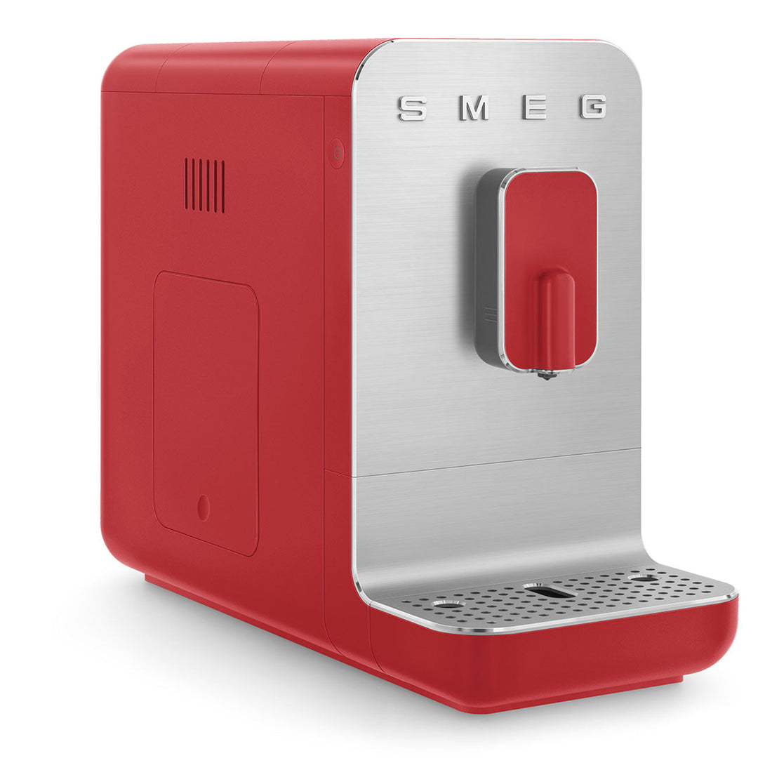 Machine à café automatique avec broyeur - Rouge mat