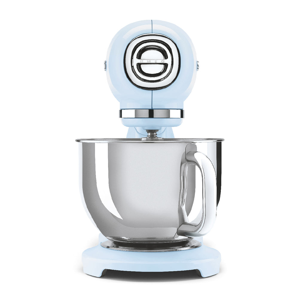 Robot sur socle - Bleu pastel