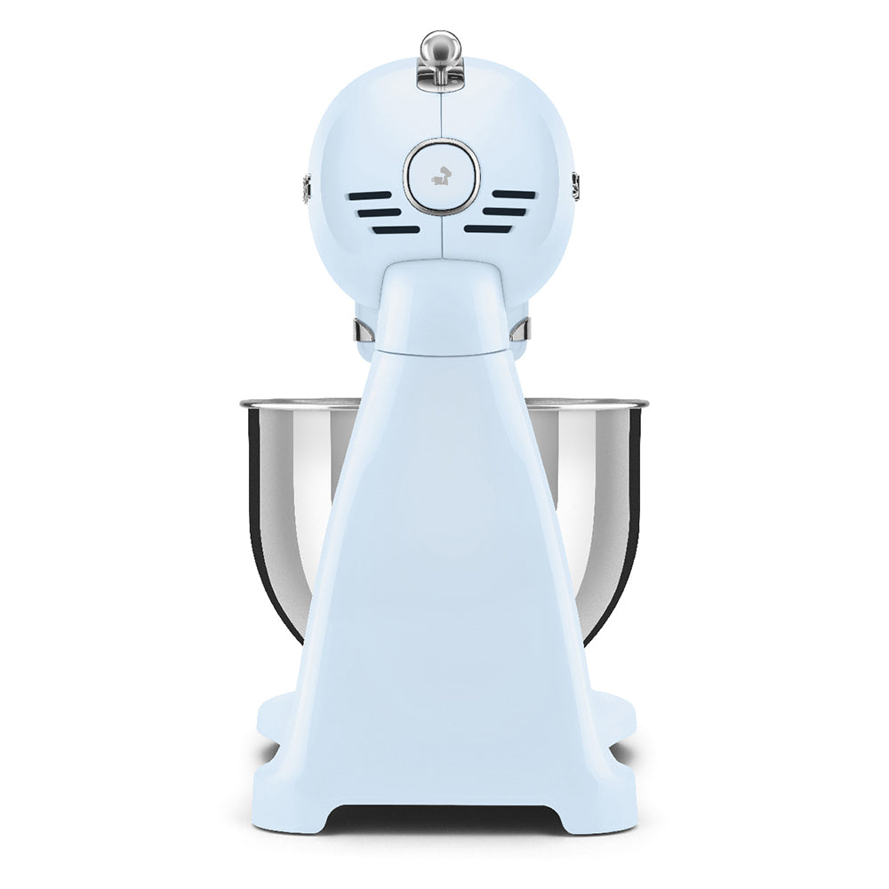 Robot sur socle - Bleu pastel