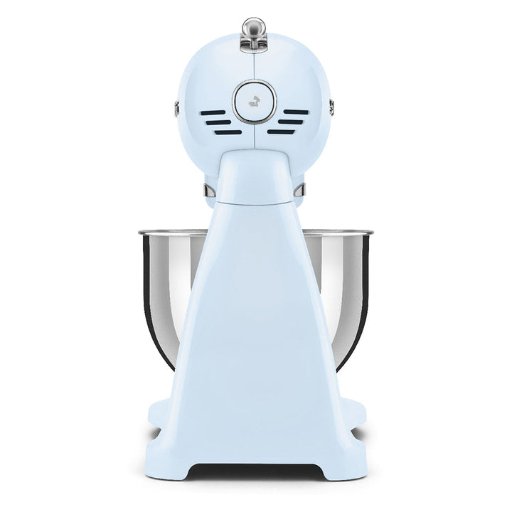 Robot sur socle - Bleu pastel